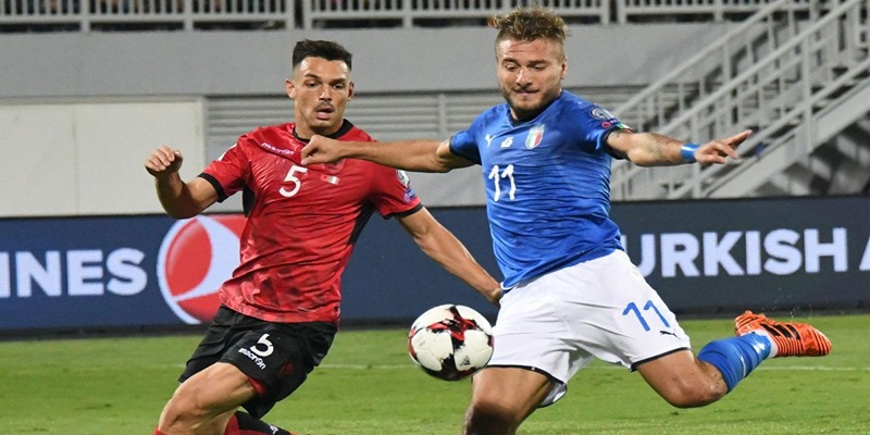 Lực lượng ra sân của italia vs albania